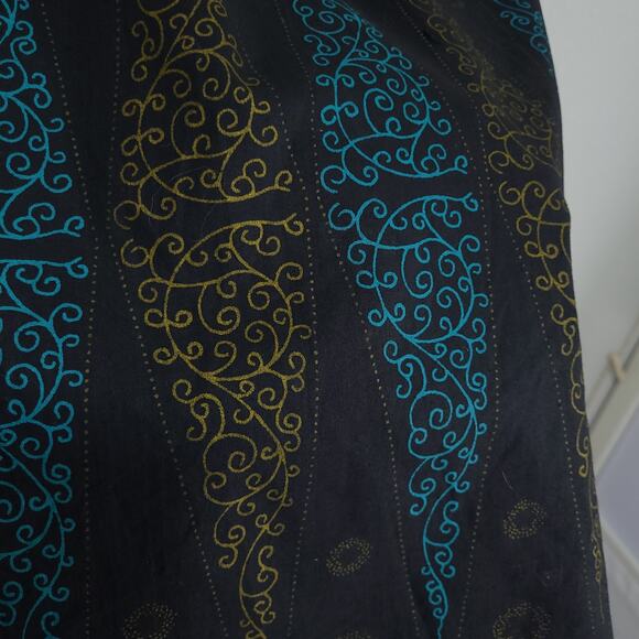 Black Diamond Print Skirt Womens XL Pull On Below Knee Casual Office Par… - Picture 4 of 10